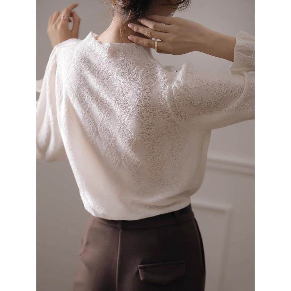 镂空针织衫女春秋2025年新款内搭设计感小众小香风喇叭袖薄款上衣,淘宝优惠券,粉丝福利购,淘宝优惠卷