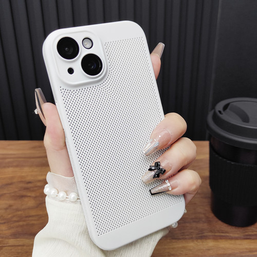 适用苹果17手机壳iPhone16roMax自带玻璃镜头膜14Plus超薄15散热13新款全包时尚12保护套11原色灰C12 - 图3