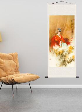 典仕女画红楼梦十二金a钗风水挂画丝绸字画卷轴画美女书房已装裱