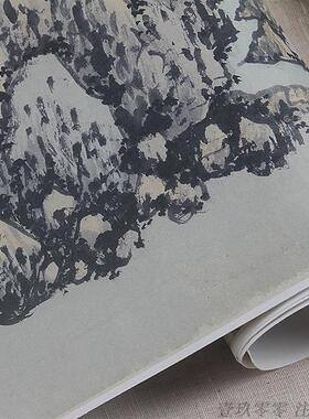 :1古国J画真迹高清复制品明沈周有竹庄中秋赏月图33.2x132cm现货