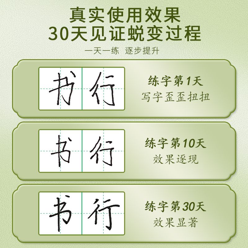 书行常用3000字楷书练字帖初学者成人入门控笔训练字帖笔画笔顺小学生钢笔硬笔书法练字本男生女生字体漂亮大学生正楷速成临摹字帖 - 图0