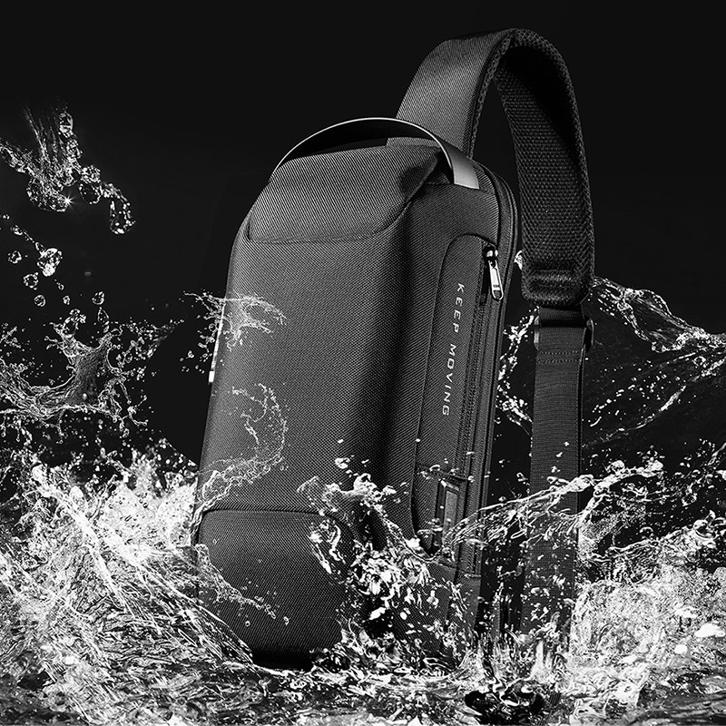 班歌跑车胸包个性单肩包男男士包包 班歌箱包男士包袋