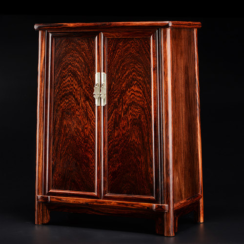 海南黄花梨圆角柜独板对门老油梨高油密榫卯结构降香黄檀明式家具 - 图1