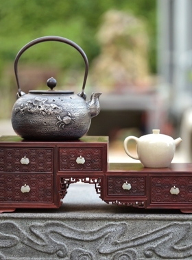 客厅储物收纳柜印度小叶紫檀中式