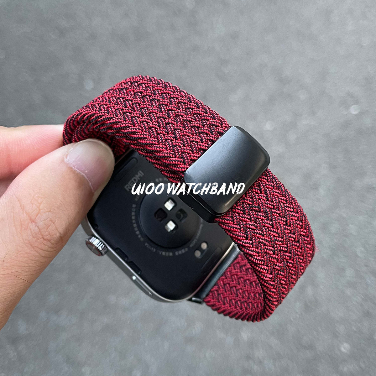 UIOO适用红米watch6/5/4手表带回环磁吸编织小米手环9pro表带时尚,淘宝优惠券,粉丝福利购,淘宝优惠卷