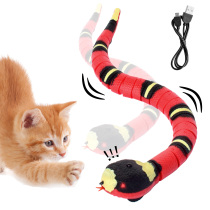 Automatic Teasing Cat Toy Emulation Snake Intelligent Sensing Avoiding self-Hi relieving Smother USB Charge Teasing Cat Toy