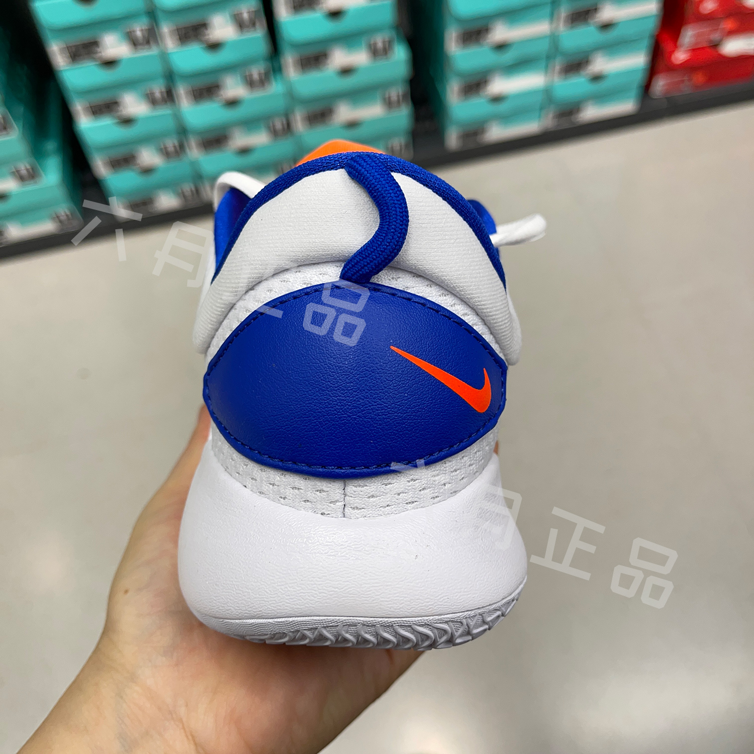 正品NIKE耐克男子低帮休闲运动鞋实战缓震耐磨篮球鞋 FB7163-181 - 图1