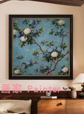 满堂锦簇》法式中古风纯手绘油画客厅装饰画餐厅艺术挂画复古玄关