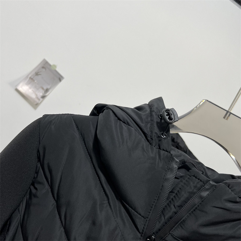 西班牙D 修身显瘦连帽空气棉长袖拼接轻薄绗缝羽绒棉服女短外套,淘宝优惠券,粉丝福利购,淘宝优惠卷