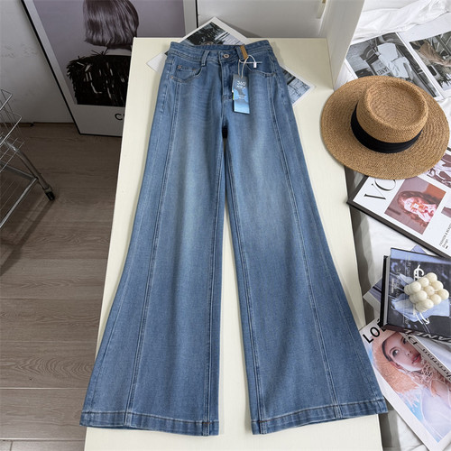 穿出超模腿！四面弹显瘦微喇牛仔裤女高腰弹力喇叭裤拖地长裤春季 - 图3