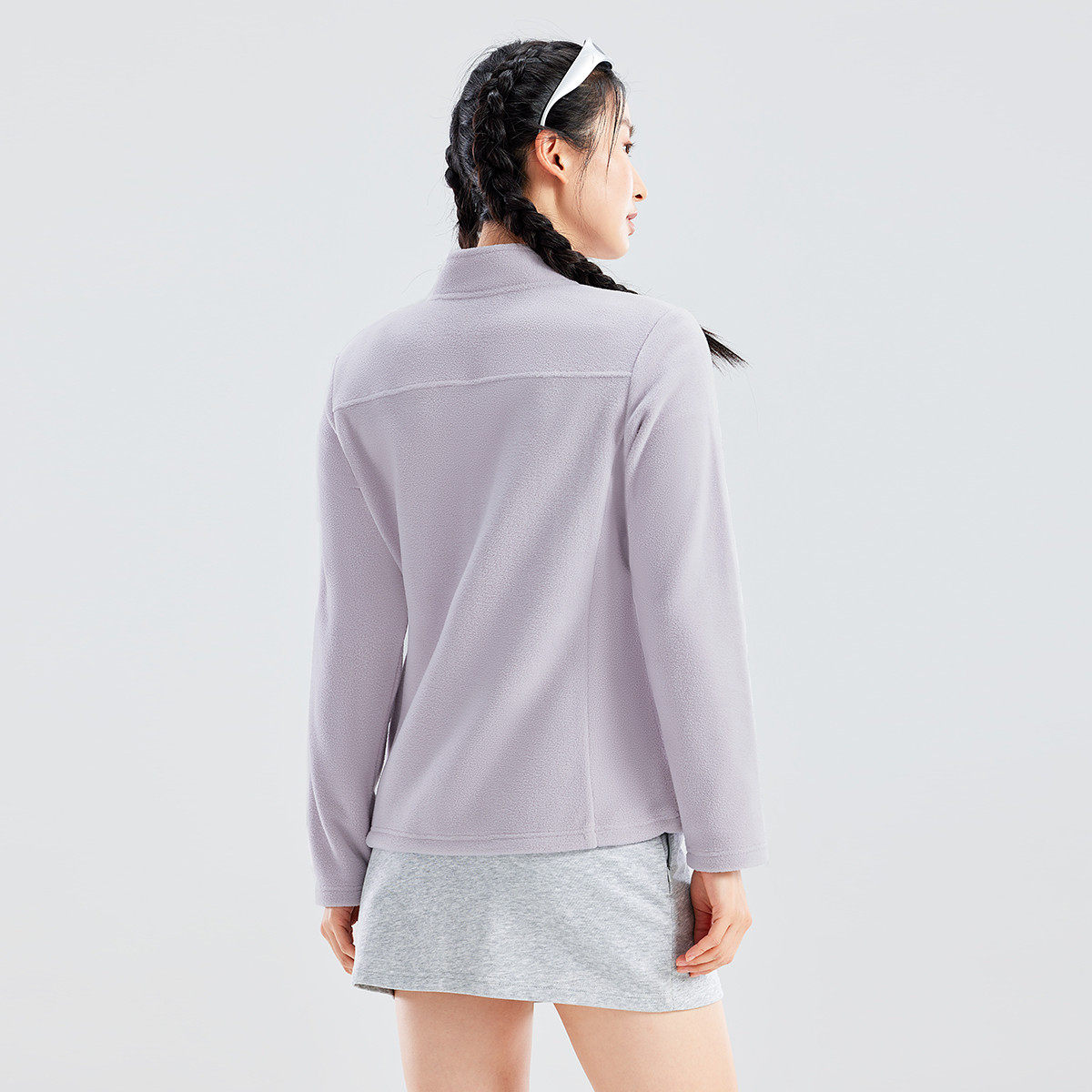 拓路者立领拼色时尚户外简约针织外套2026秋季百搭登山服女抓绒衣,淘宝优惠券,粉丝福利购,淘宝优惠卷