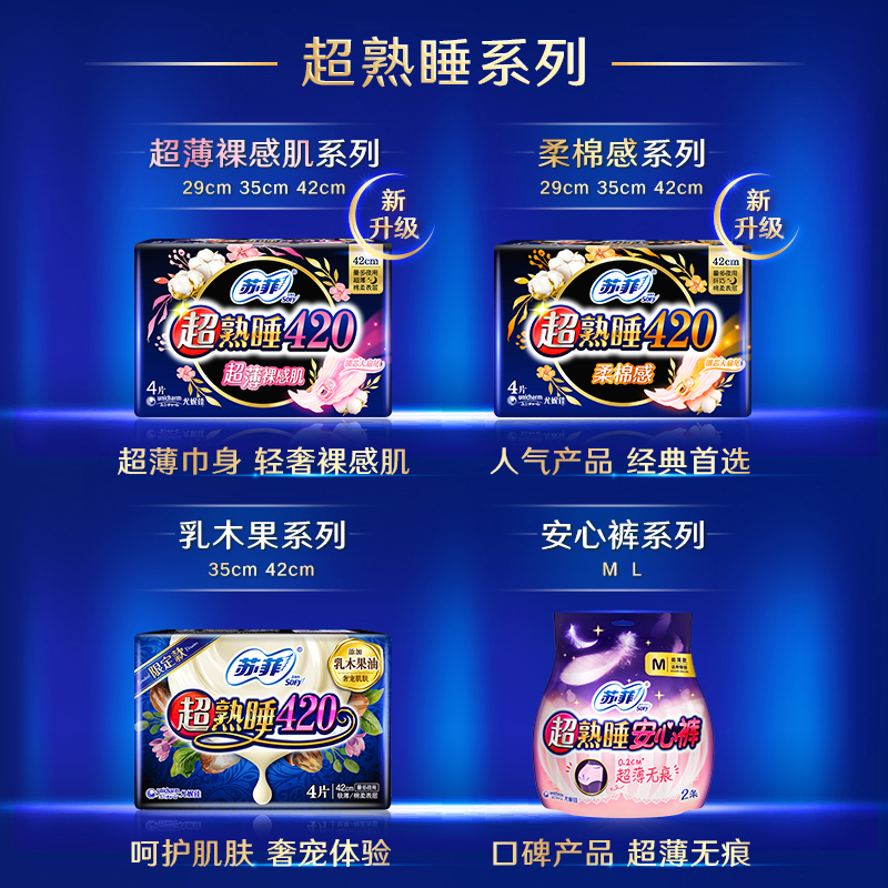 苏菲卫生巾榜单290夜用棉柔姨妈巾整箱批 组合装10片官方品牌正品,淘宝优惠券,粉丝福利购,淘宝优惠卷
