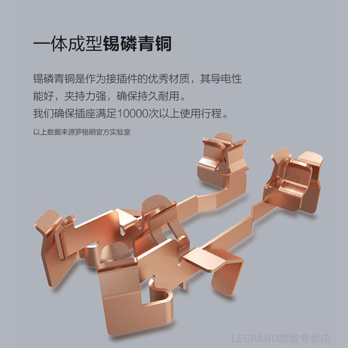 罗格朗朗淳S开关插座面板86型深砂银灰色五孔USB三孔16A空调 - 图2