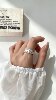 Accessories collection 925 silver ring for women, niche design, high-end, light luxury, versatile, fashionable, simple and simple