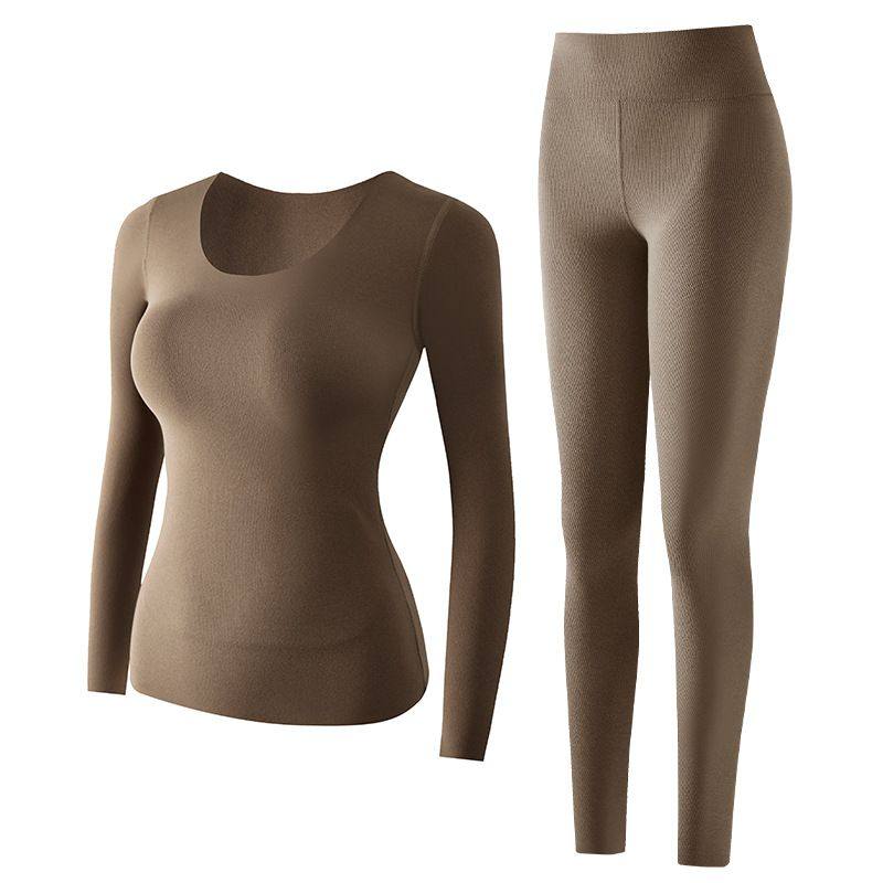 新款女士保暖贴片秋衣秋裤女发热德绒无痕打底秋冬季保暖内衣套装,淘宝优惠券,粉丝福利购,淘宝优惠卷