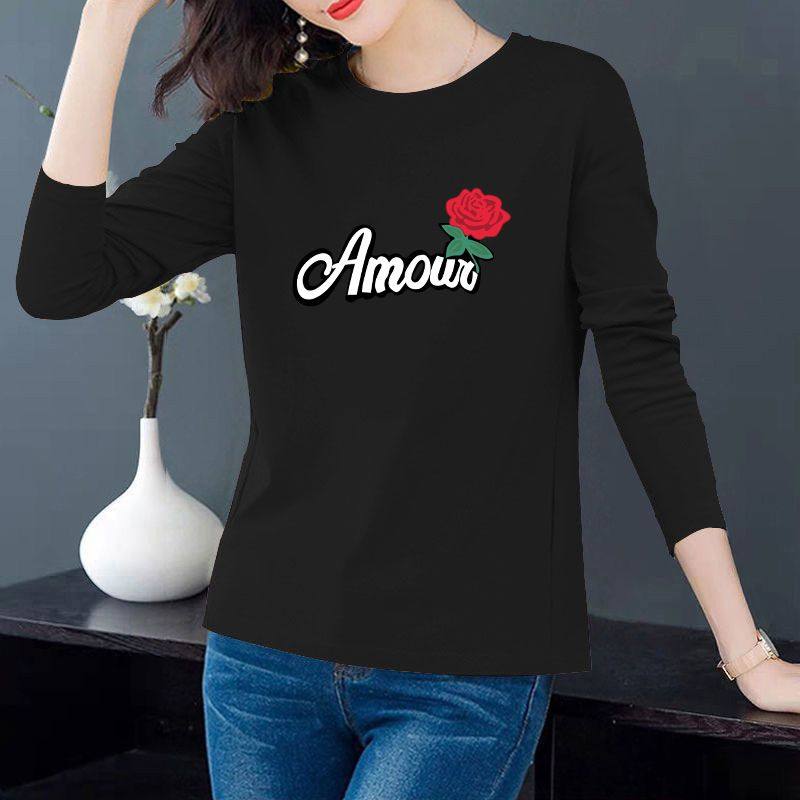 春装年新款纯棉长袖t恤女百搭打底衫宽松内搭春秋体恤女装潮,淘宝优惠券,粉丝福利购,淘宝优惠卷