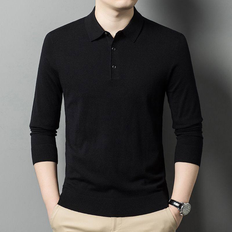 羊毛毛衣针织衫加厚男士翻领POLO衫长袖针织打底衫冬季羊毛衫衬衫,淘宝优惠券,粉丝福利购,淘宝优惠卷