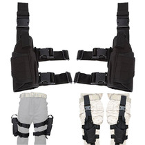 Outdoor multifunction leg sleeve left and right leg Pack Tactical universal tie-leg quick plucking waist gun cover with camouflaged calf bag to deliver the belt