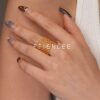 S925 Silver Ring Cloud Net Woven Light Grid Pull-out Adjustable Ring Women's Hollow Weaving Fashion Niche Ring