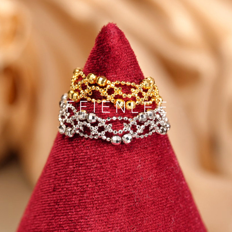 925 Silver Ring Waltz Love Light Luxury Niche Design Ring Women's Pull Adjustable Ring