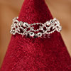 925 Silver Ring Waltz Love Light Luxury Niche Design Ring Women's Pull Adjustable Ring