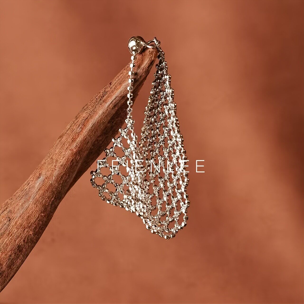 S925 Silver Ring Cloud Net Woven Light Grid Pull-out Adjustable Ring Women's Hollow Weaving Fashion Niche Ring