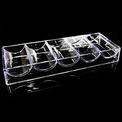 Texas Hold'em Mahjong Token Tokens Transparent Acryl Lid, Chip, шестиугольная коробка для чипа может быть установлена ​​на сотню