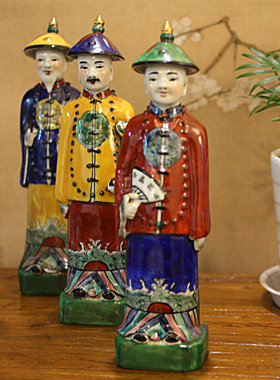 工艺礼品彩绘陶瓷送老外家居装饰