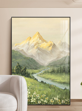 靠山风景山水画客厅装饰画