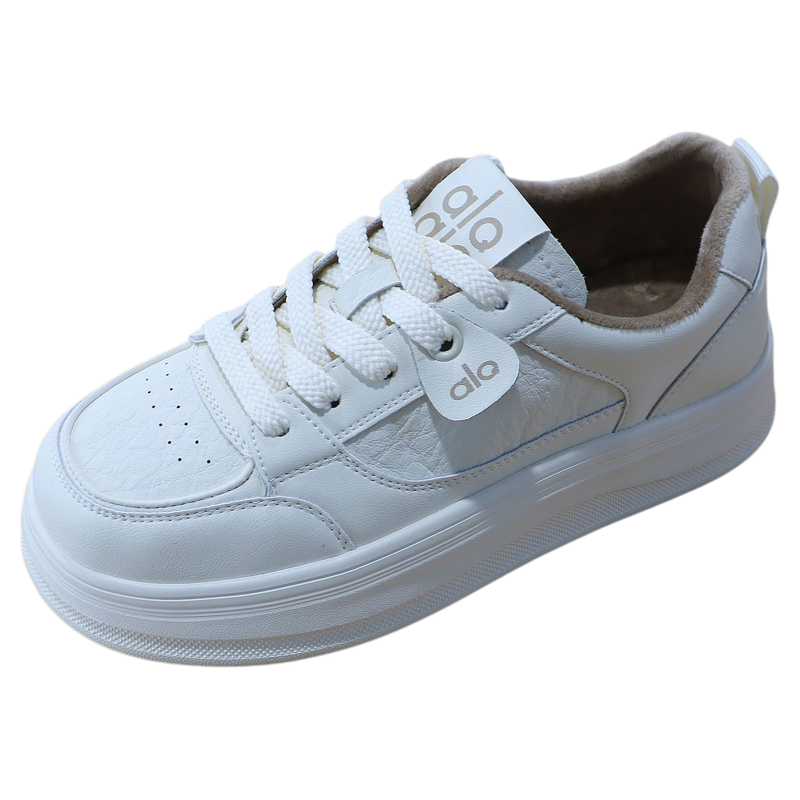 诗路花语女鞋2025冬真皮加绒小白鞋软底保暖运动休闲板鞋221-506,淘宝优惠券,粉丝福利购,淘宝优惠卷