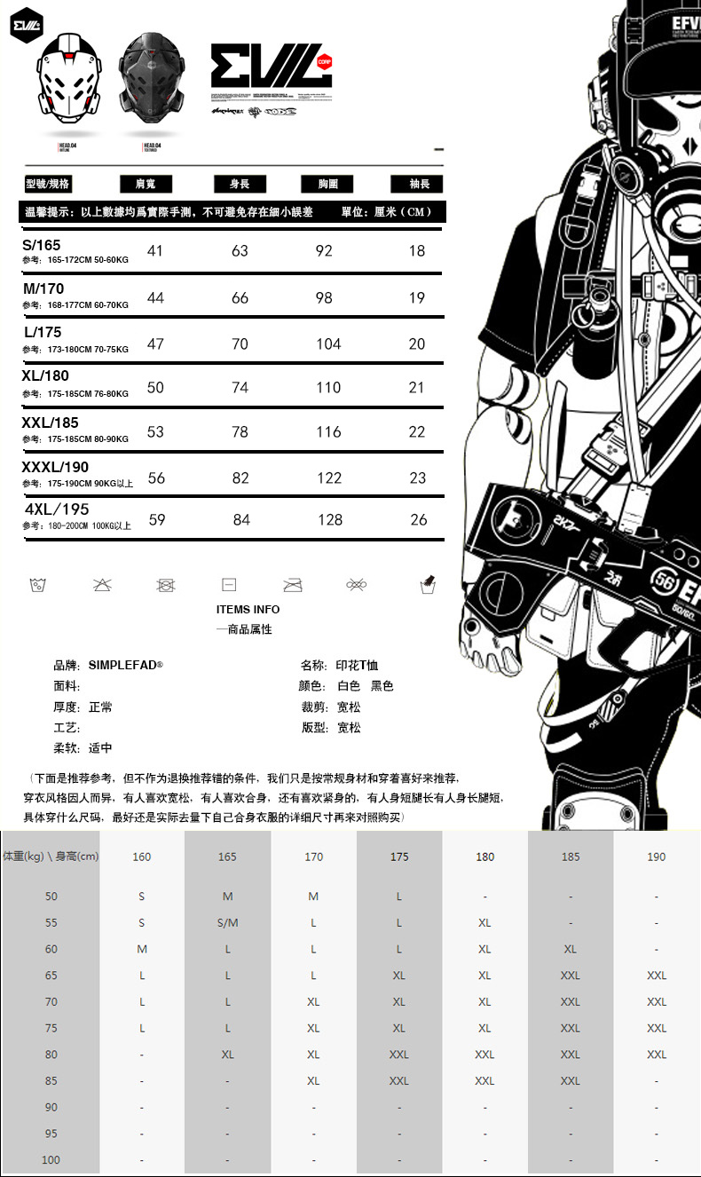 重金属摇滚乐队Black Sabbath黑色安息日朋克风印花短袖宽松纯棉 - 图3