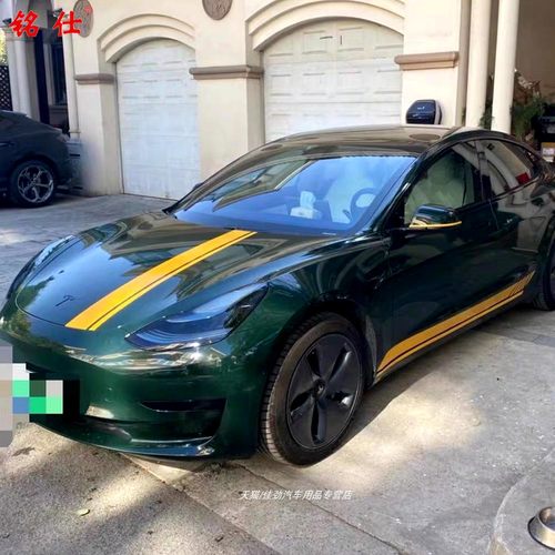 适用特斯拉车贴Model3汽车贴纸modelY比亚迪元拉花侧裙边改色膜 - 图3