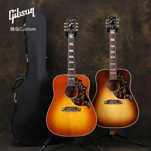 飞琴行 吉普森Gibson Hummingbird蜂鸟Dove全单电箱民谣吉他 蓝鸟 - 图1