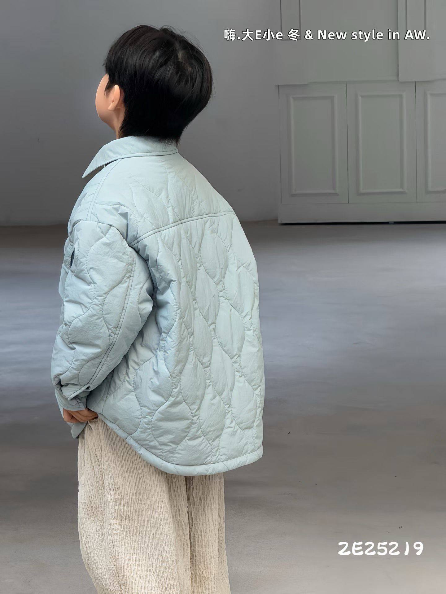 嗨大E小e2025秋冬新款男童韩版百搭休闲外套中大童夹棉衬衫25219,淘宝优惠券,粉丝福利购,淘宝优惠卷