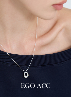 简约高级感不规则镂空纯银锁骨链