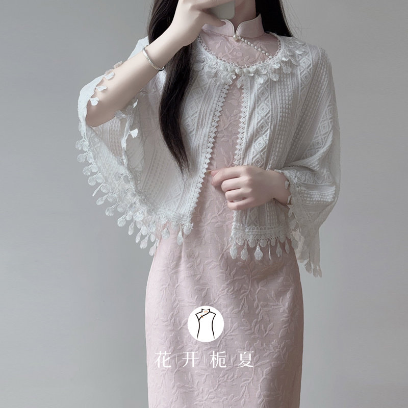 新中式国风超仙配旗袍的小外搭披肩文艺气质少女防晒衫,淘宝优惠券,粉丝福利购,淘宝优惠卷