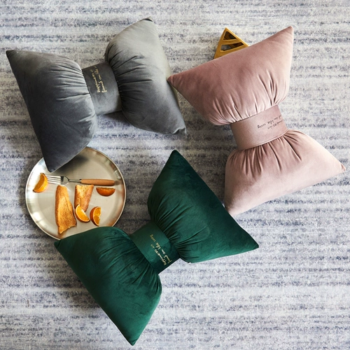Anmeliang Pine Velvet Bow Bownlow Pillow Car Подушка шейная подушка, простая многофункциональная подушка офисное кресло подушка талия