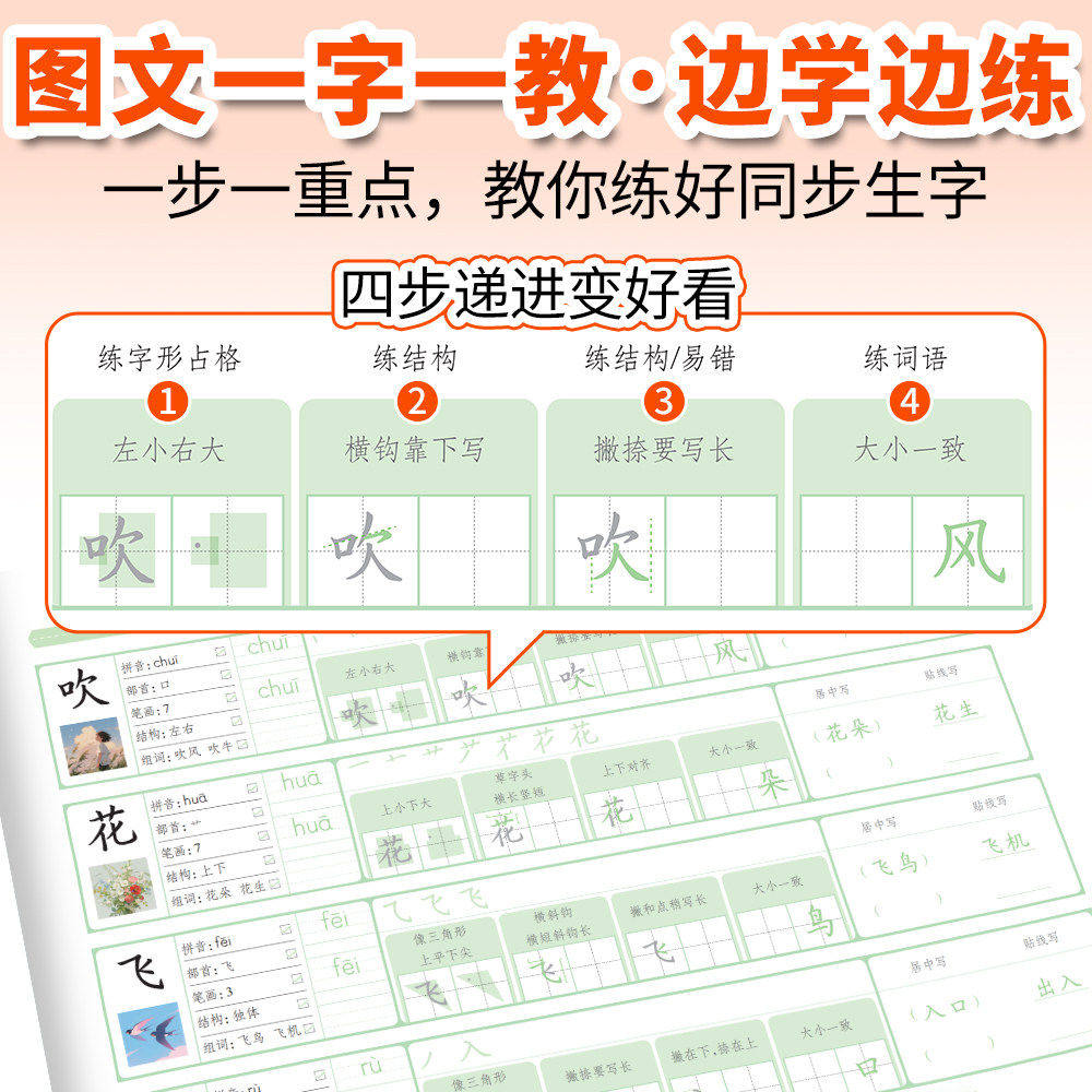 2025秋书梦家小学语文同步书写导航练字帖写字表识字表词语表生字帖一类字二类字写字教材同步练字帖一二三四五六年级上册每日一练