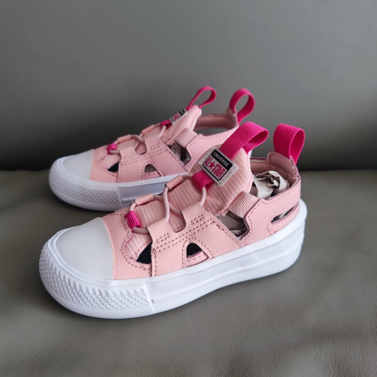 匡威男女童鞋镂空低帮粉色黑色夏季凉鞋 A01220 A01217 A01218