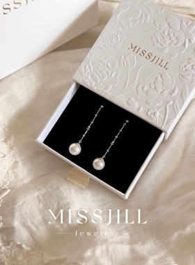 MISSJILL 留恋｜小众设计高级通体S925纯银珍珠温柔耳钉耳饰甜美