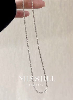 MISSJILL·波光粼粼｜小众璀璨气质精致通体925纯银锁骨链项链光