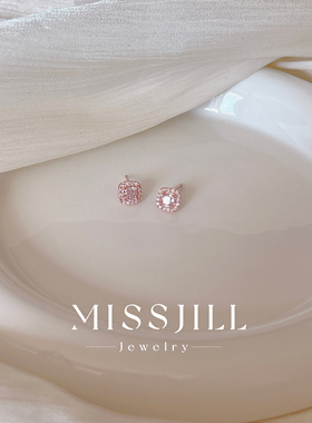 MISSJILL·甜心方糖｜精致小众高级通勤日常通体S925纯银耳钉耳饰