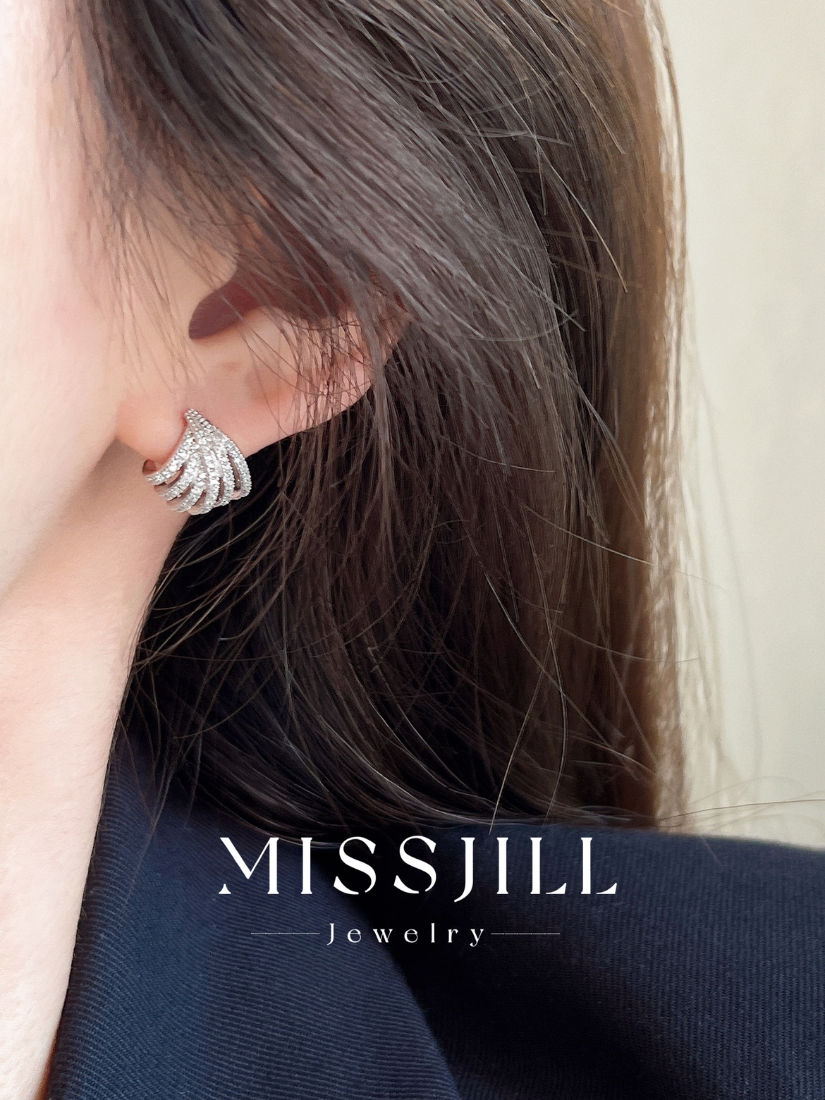 MISSJILL·灿若繁星｜高级设计精致轻奢极简通体925银耳钉小众