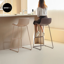 Bar Bench Modern Brief Bar Bench High Footstool Home Bar Chair Nordic Bar Chair Backrest Creative High Foot Chair Subs