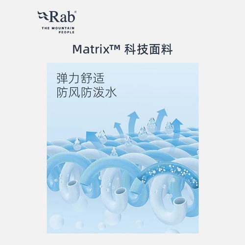 RAB Borealis户外徒步 透气运动休闲外套防泼水防风软壳衣 QWS-75 - 图3