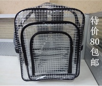 17-inch double shoulder antistatic no dust room Shoulder Bag Full PVC Mesh Reinforcement Tool Transparent Computer Bag 40 * 35 * 20
