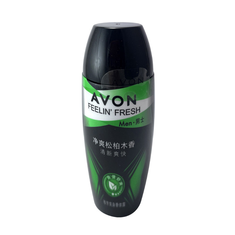 雅芳男士爽身香体露男女松柏木香 格律诗化妆品男士止汗露