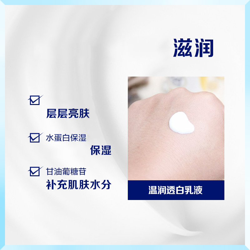 妮维雅身体乳女温润透白乳液200ml*2美白润肤乳保湿补水滋润护肤