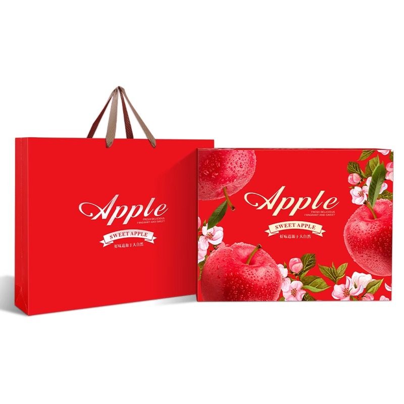 高档苹果礼盒包装盒12枚装通用水果礼盒空盒子空盒子红色礼盒定制,淘宝优惠券,粉丝福利购,淘宝优惠卷