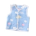 Mua 2 tặng 1 áo vest cho bé mùa xuân và mùa thu cho bé vest nam và nữ vest cotton 6 lớp gạc sơ sinh ấm áp - Áo ghi lê